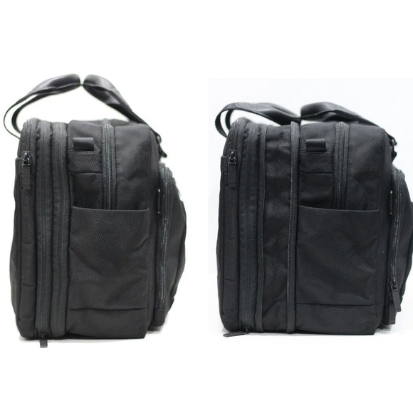 Tumi T-Tech Network T-Pass Expandable Solid Nylon Messenger Briefcase Bag - Picture 14 of 15